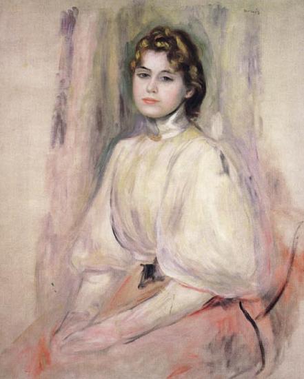 Pierre Renoir Young Woman Seated